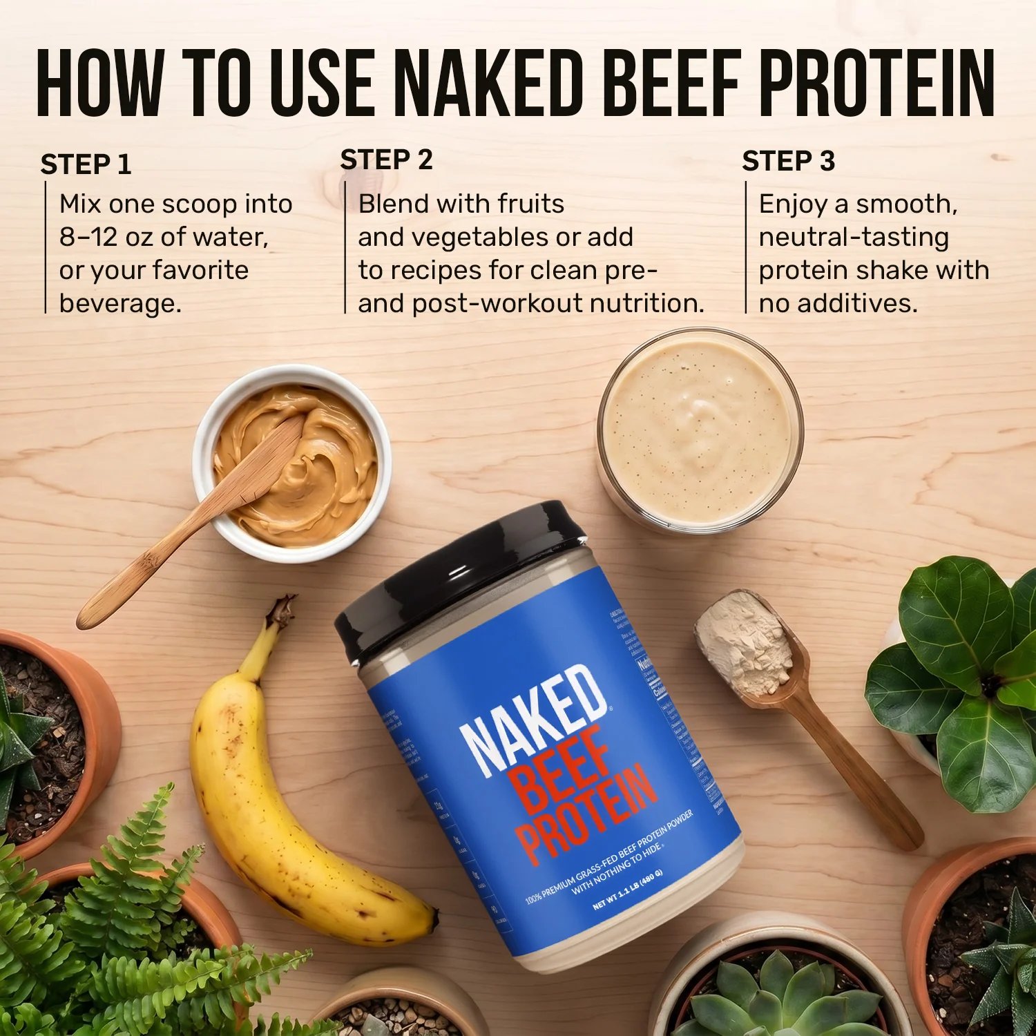 Chocolate Beef Protein Powder | Naked Chocolate Beef Protein - 1.2LB - Image 6