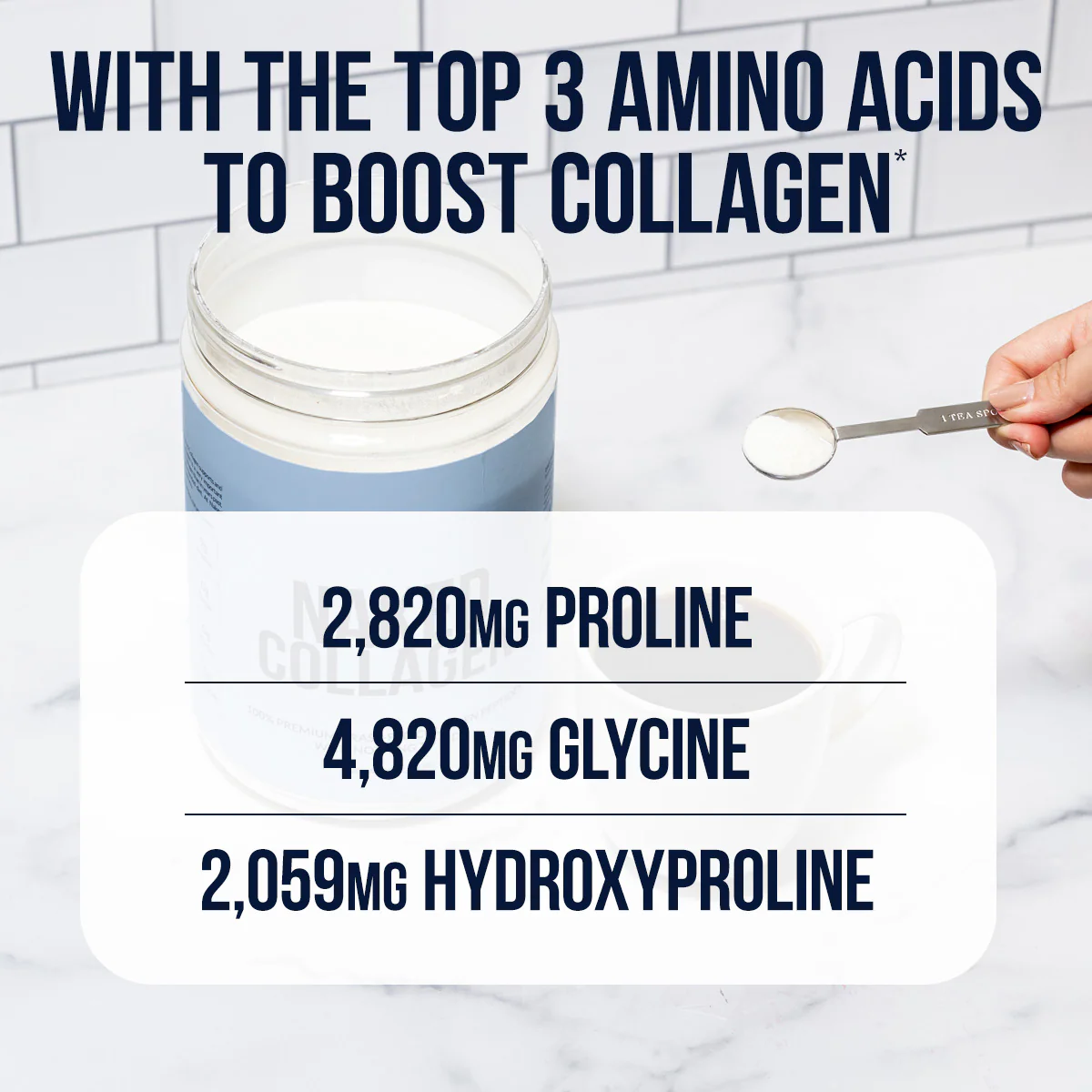 Chocolate Collagen Peptides with Hyaluronic Acid | Naked Collagen Advanced - 1.3 LB - Image 5