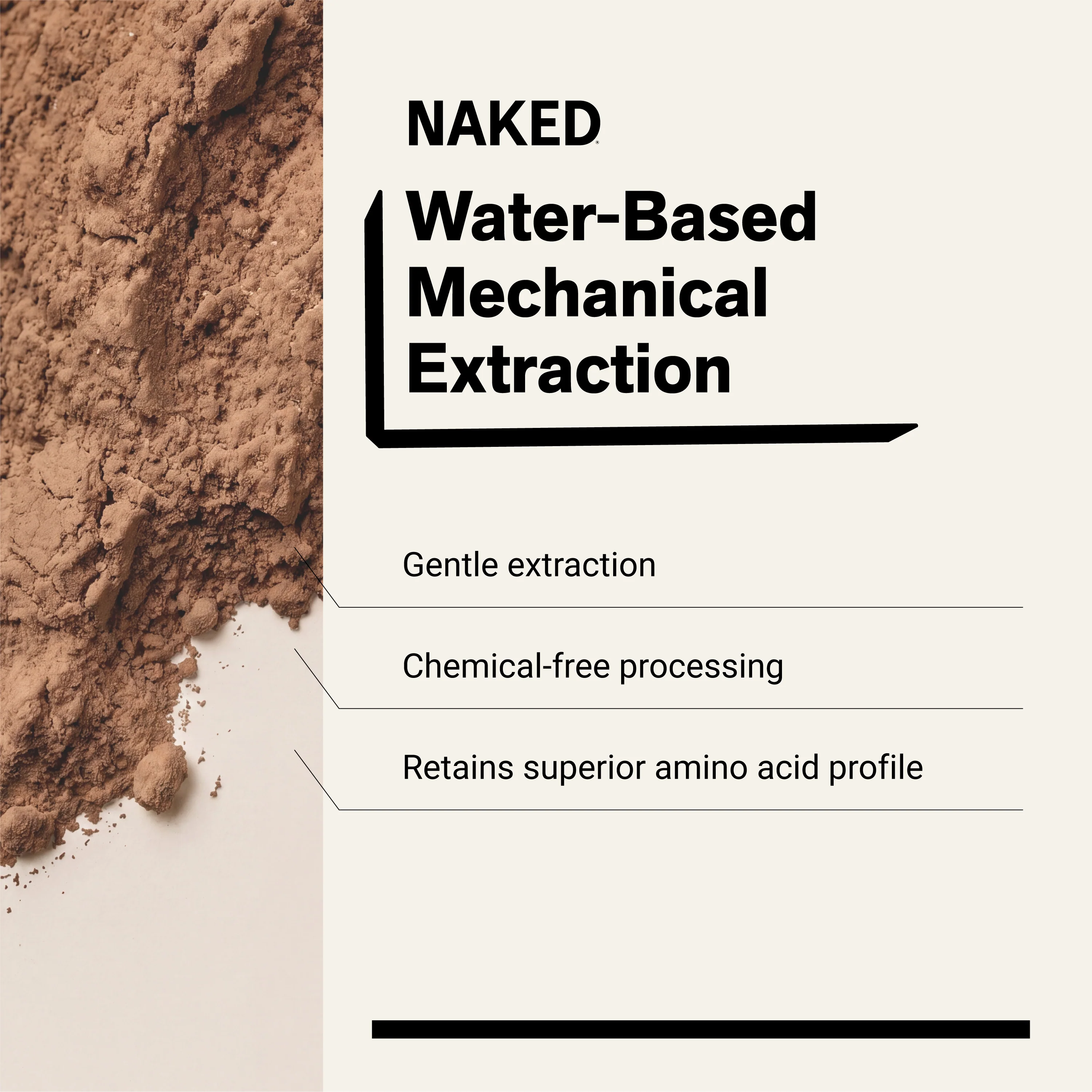 Chocolate Pea Protein Powder | Naked Chocolate Pea - 5LB - Image 4