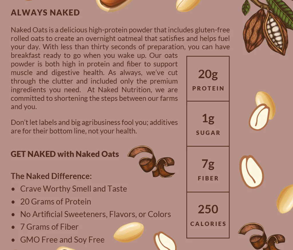 Chocolate Peanut Butter Protein Oats | Naked Oats - Image 6