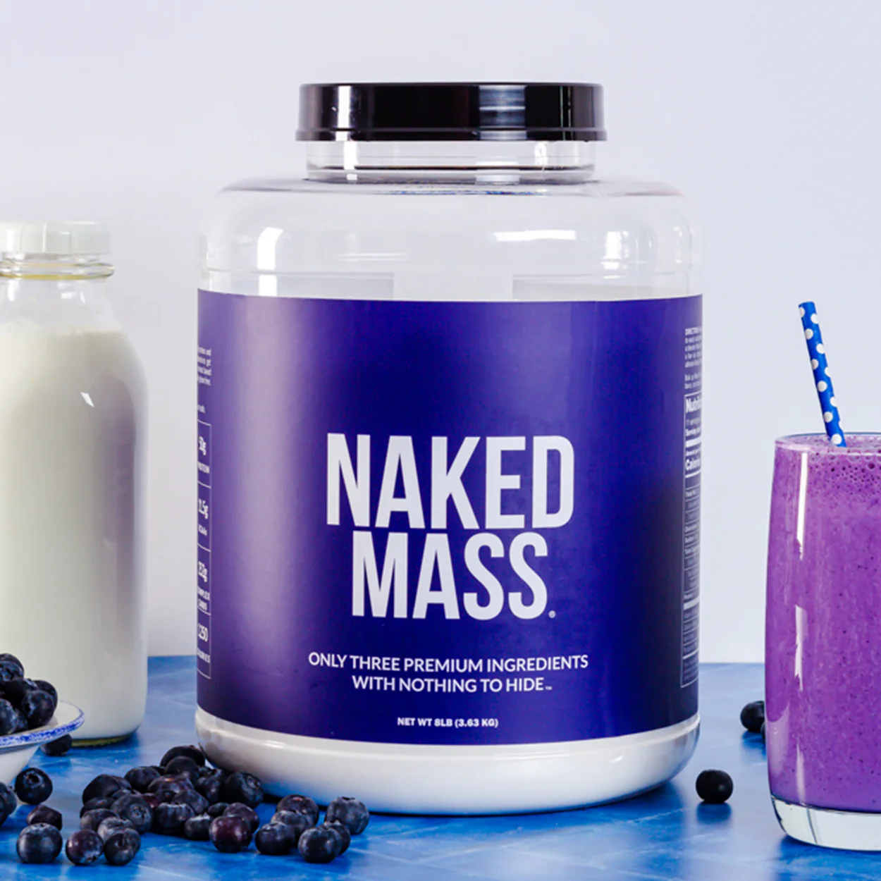 Chocolate Peanut Butter Mass Gainer Protein Supplement | Naked Mass - 8LB - Image 7
