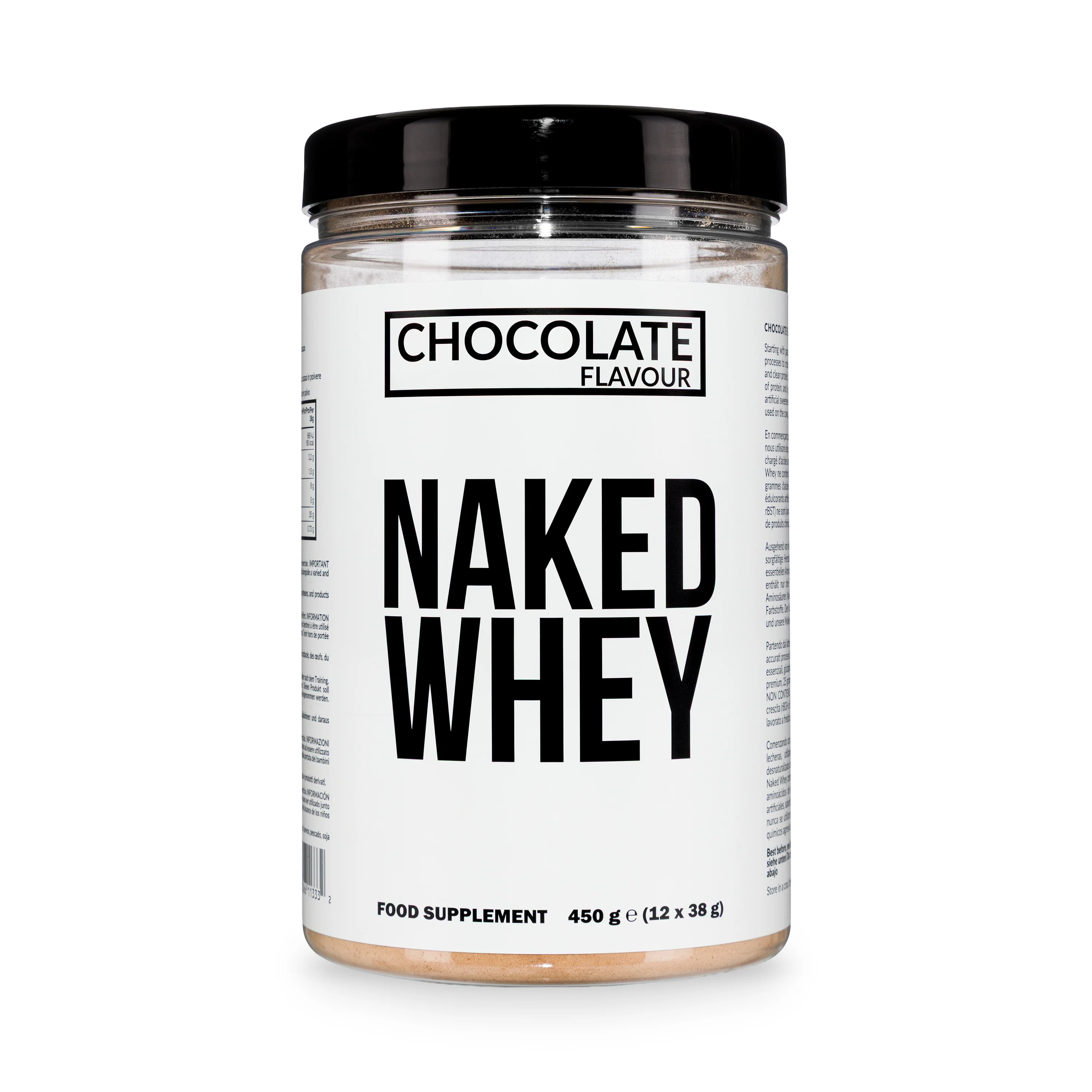 Chocolate Whey Protein Powder | Naked Chocolate Whey - 450g