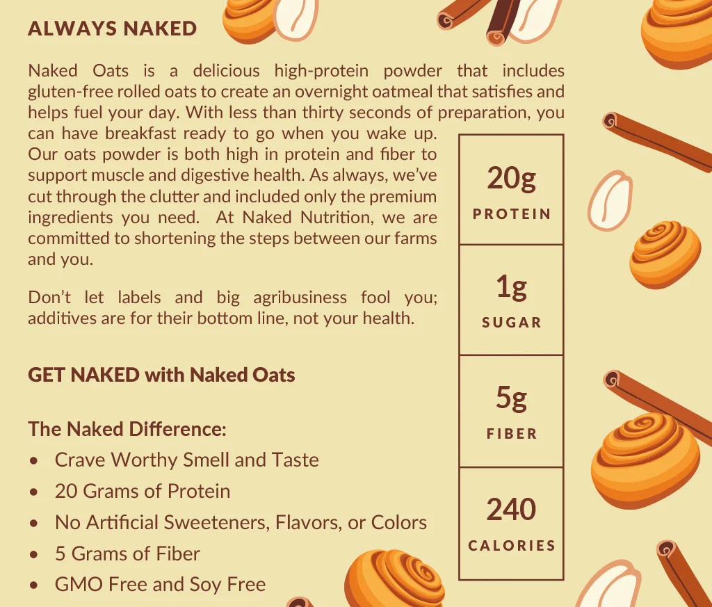 Cinnamon Roll Protein Oats | Naked Oats - Image 5