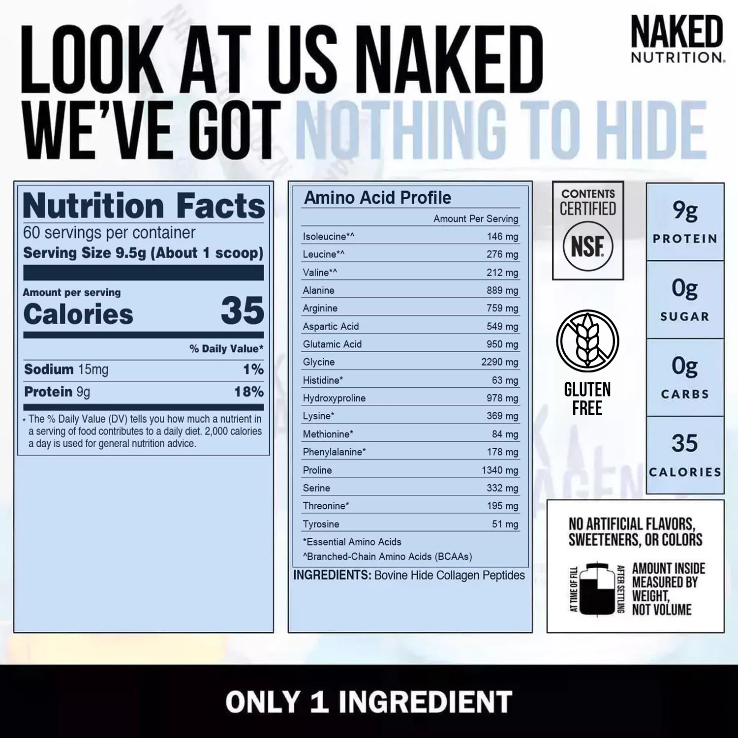 Collagen Peptides Protein Powder | Naked Collagen - 20 oz - Image 4