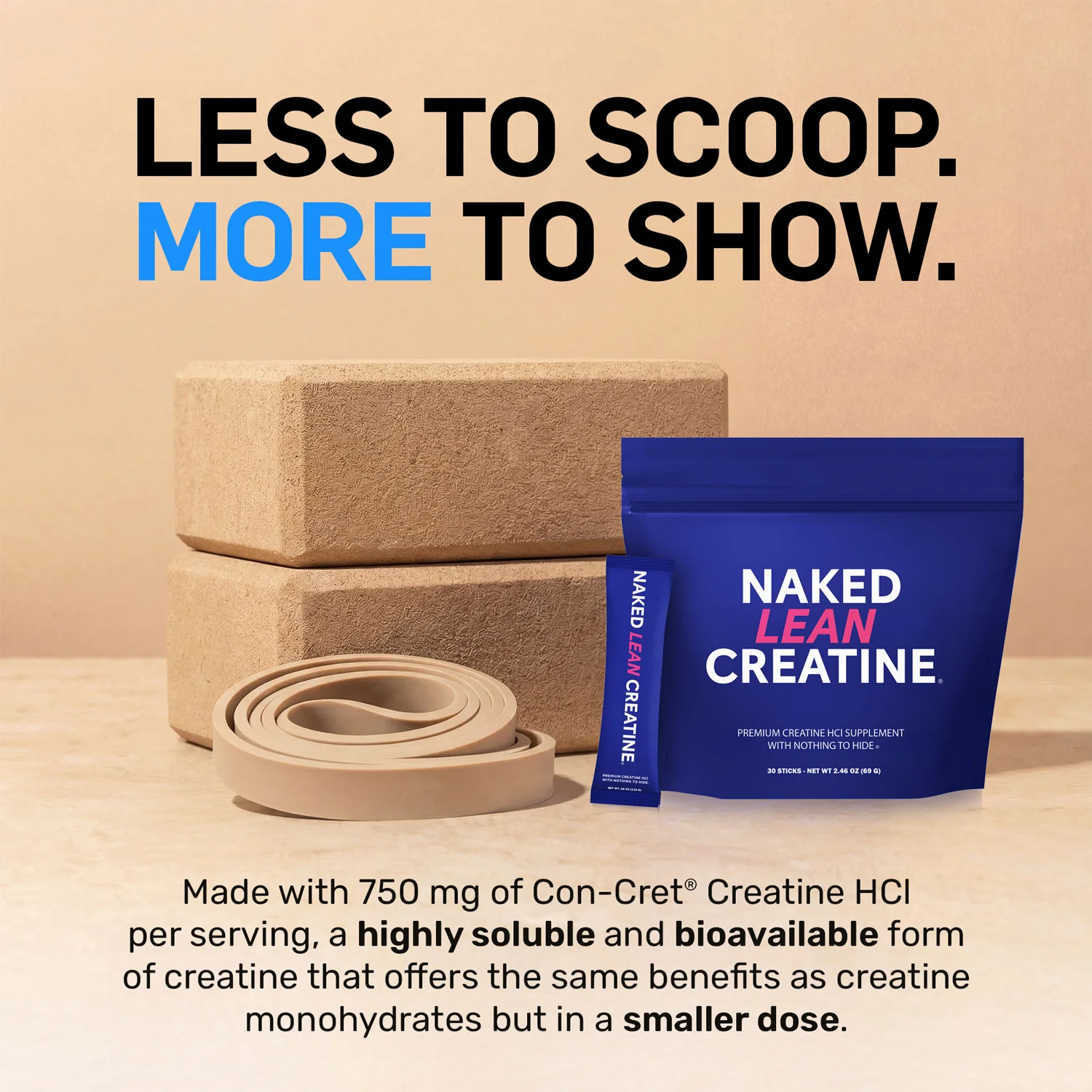 Creatine HCl Travel Packets | Naked Lean Creatine - 30 Servings - Image 5