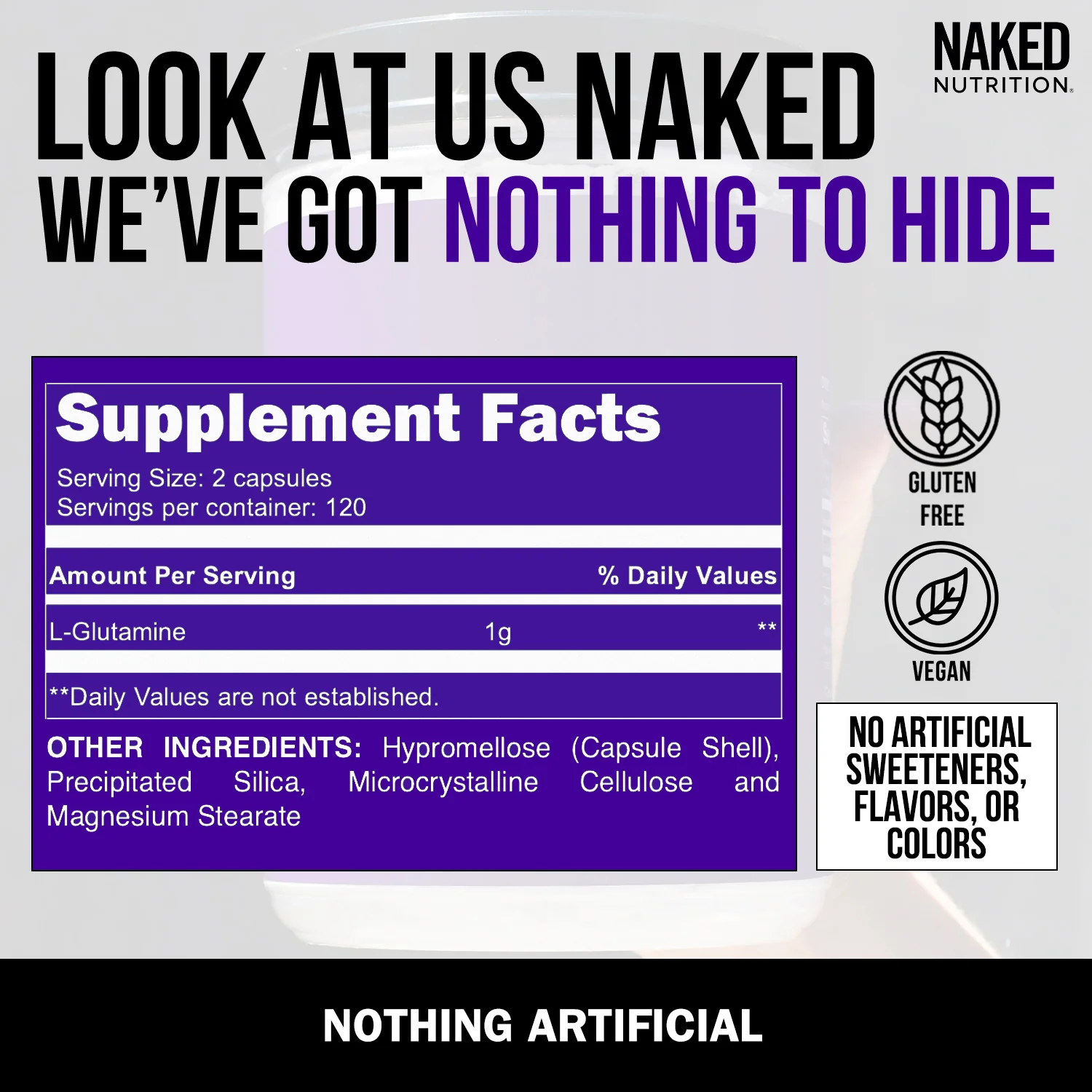 Glutamine Capsules | Naked Glutamine - Image 2