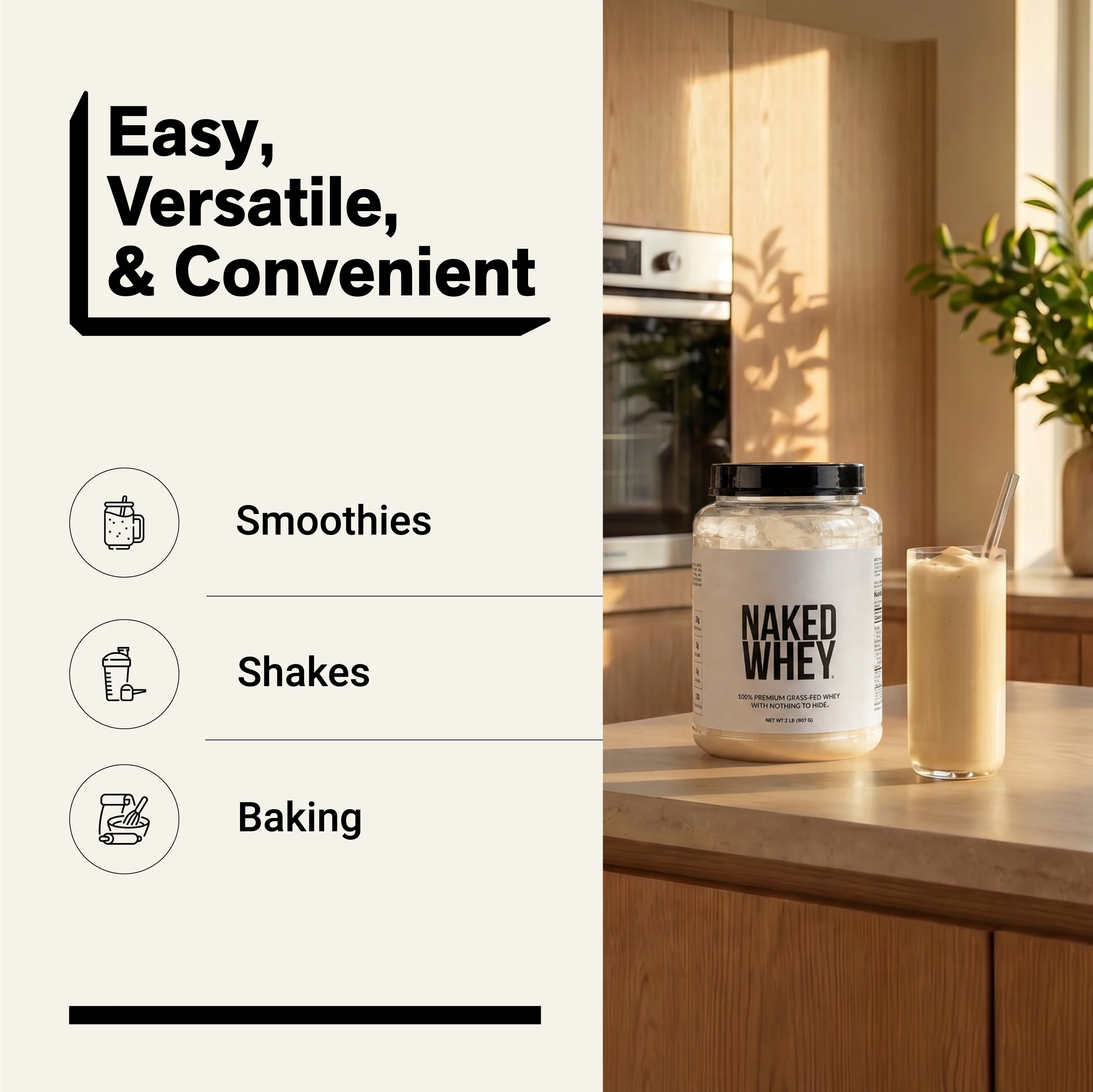 Grass Fed Whey Protein Powder | Naked Whey - 2LB - Image 7