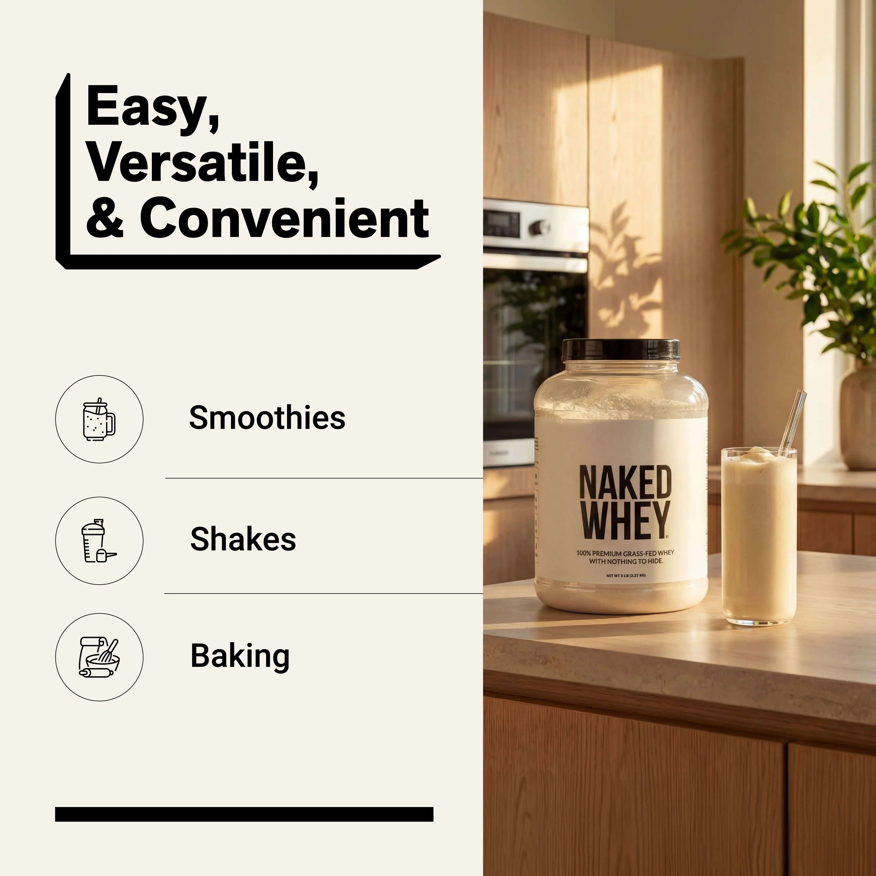 Grass Fed Whey Protein Powder | Naked Whey - 5LB - Image 7