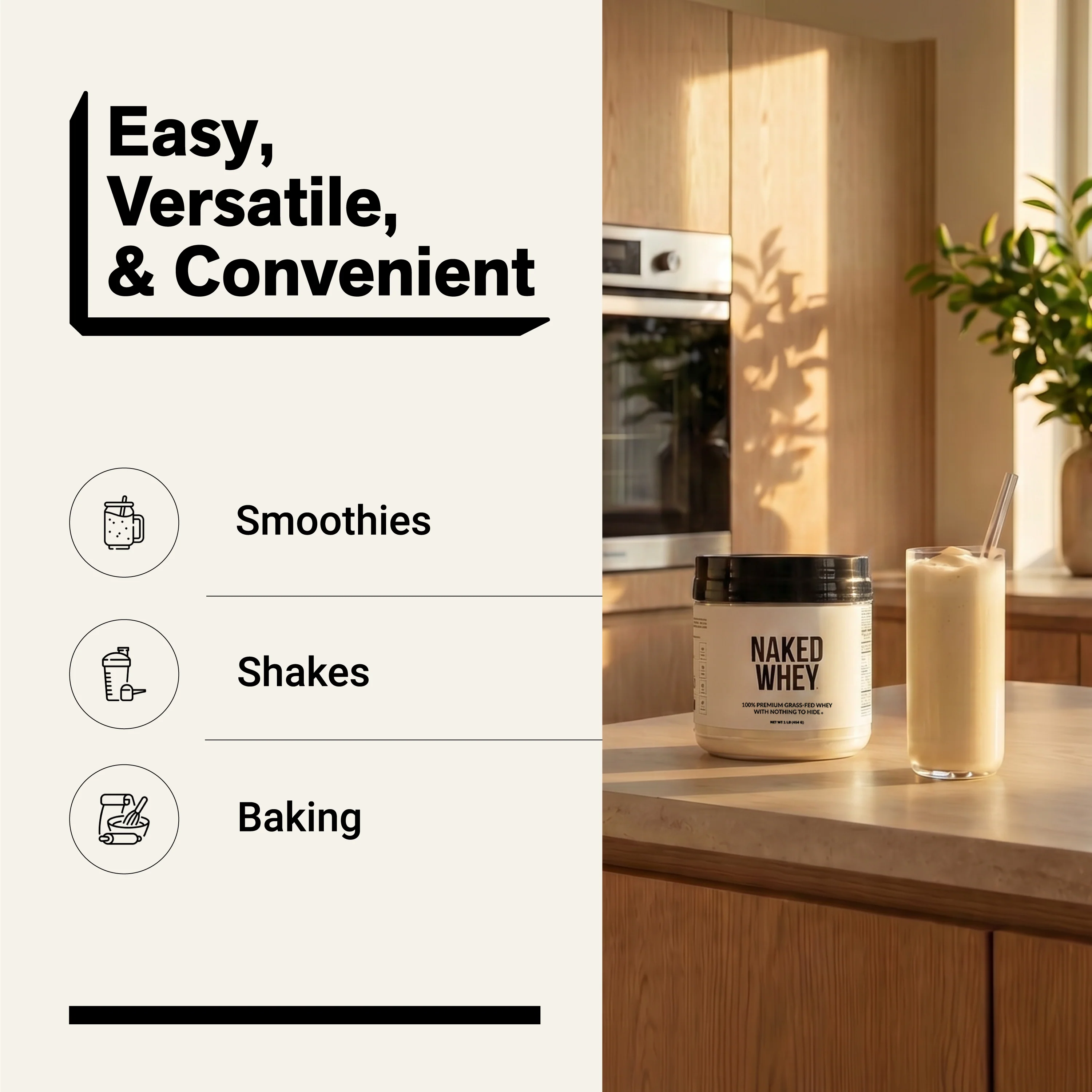 Grass Fed Whey Protein Powder | Naked Whey - 1LB - Image 7