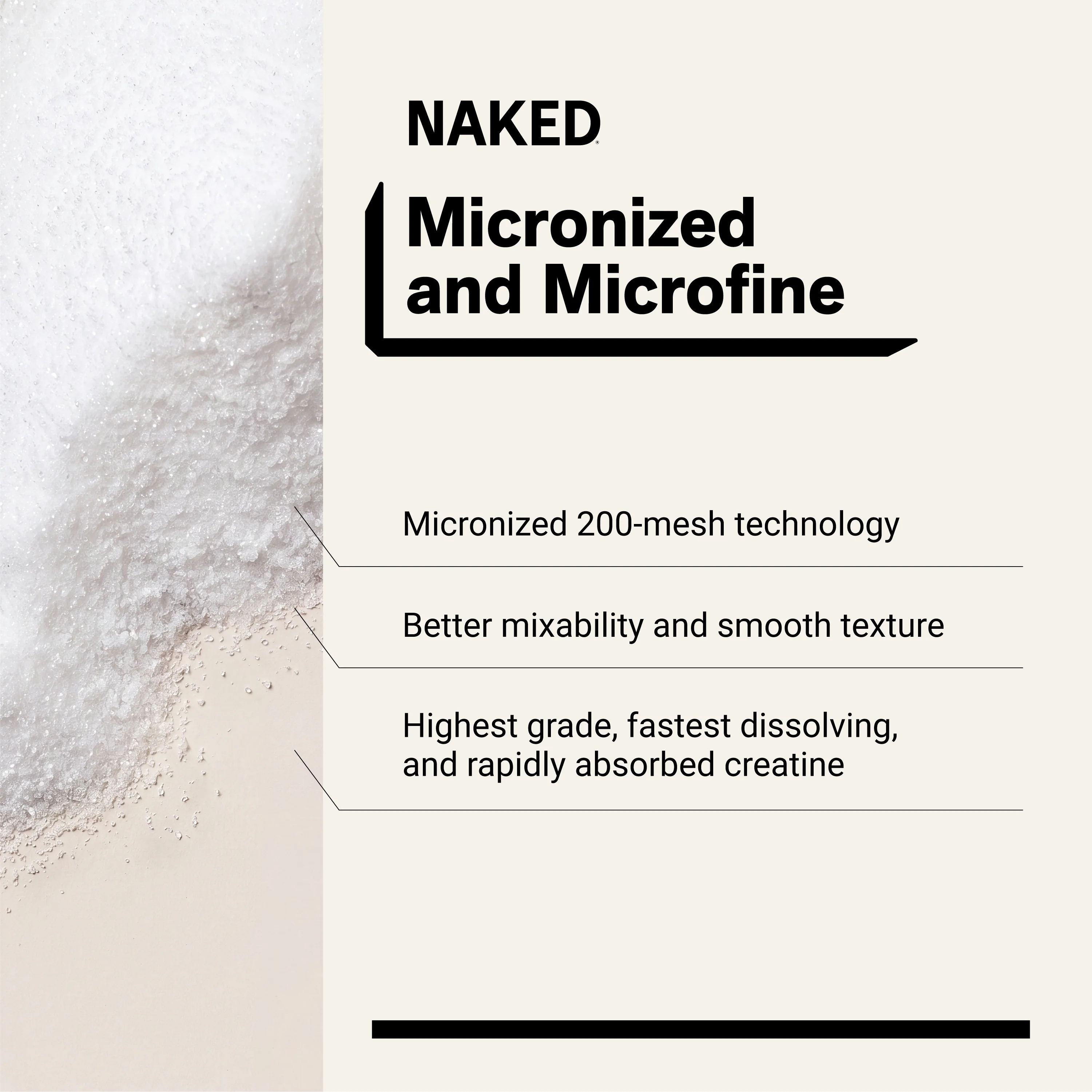Lemon Lime Creatine Monohydrate Powder | Naked Creatine - 2.2LB - Image 4