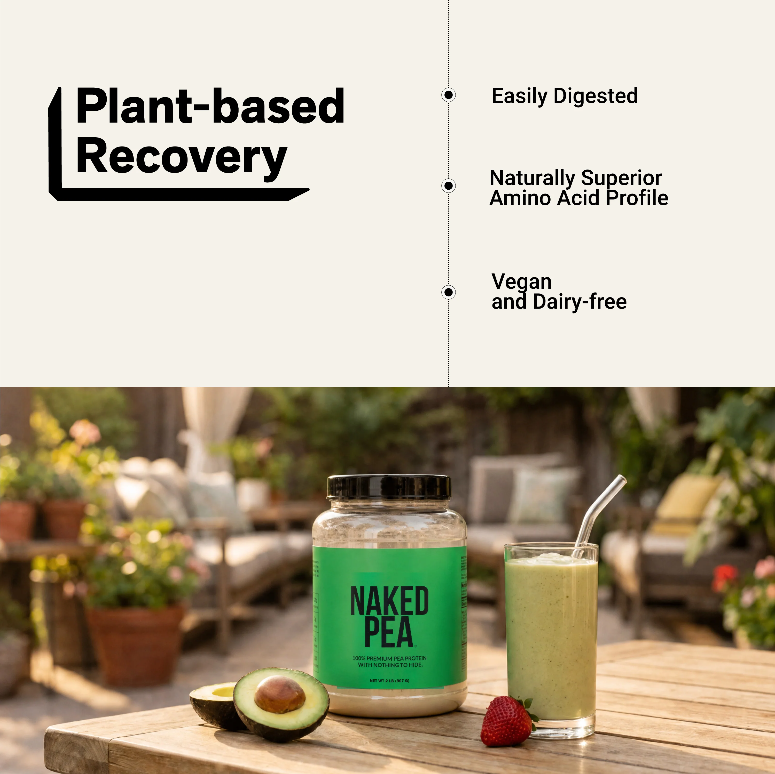 Pea Protein Powder | Naked Pea - 2LB - Image 6