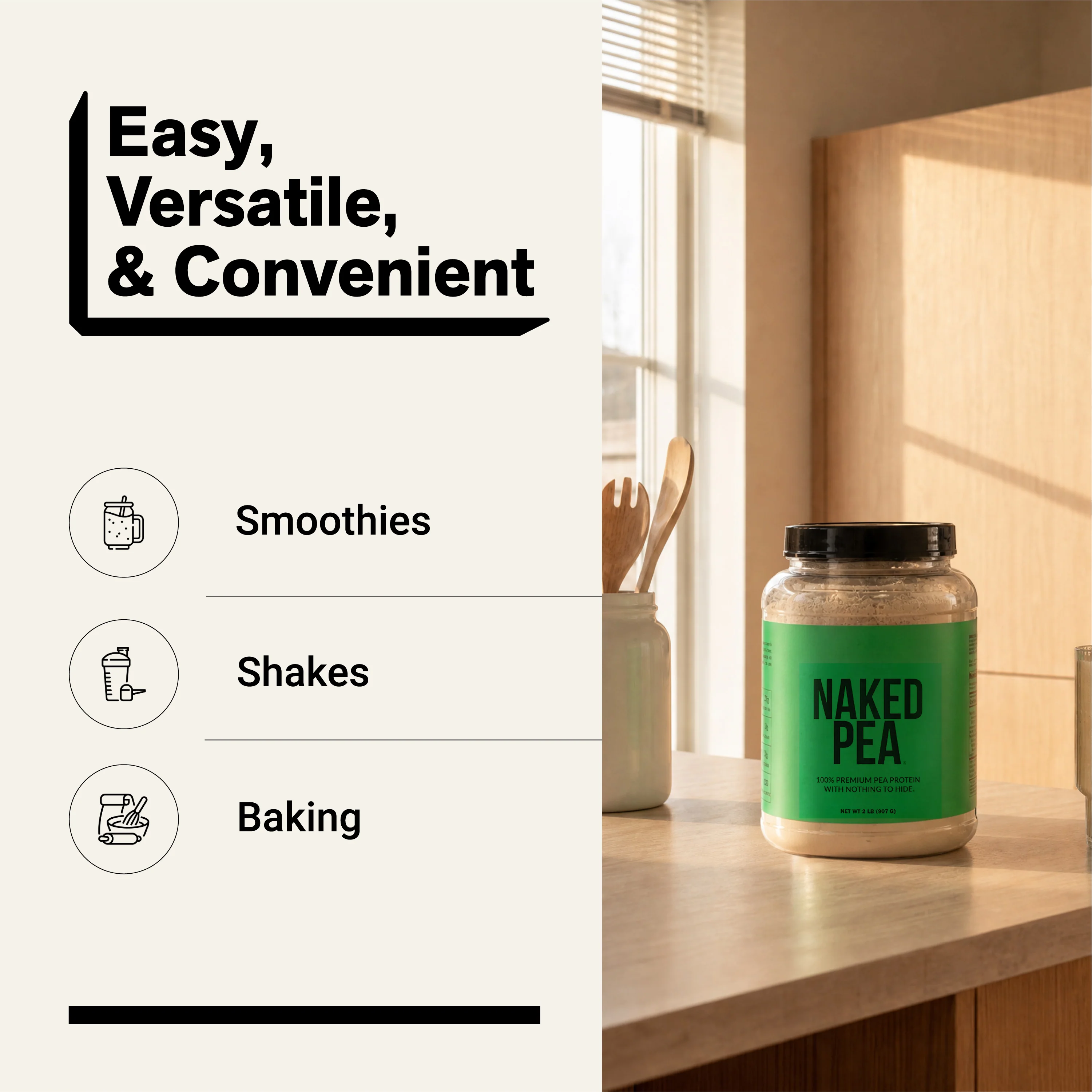 Pea Protein Powder | Naked Pea - 2LB - Image 7