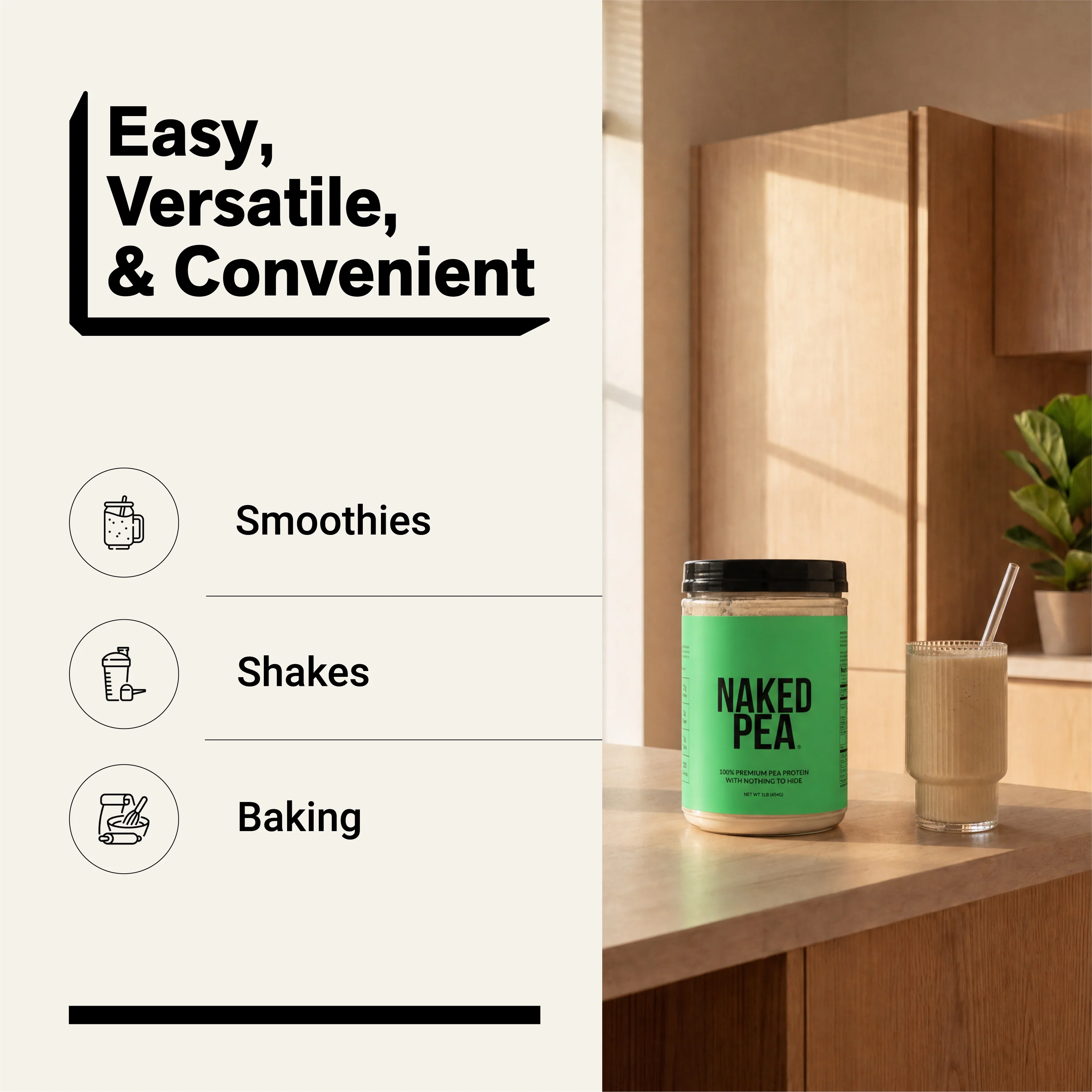 Pea Protein Powder 1lb | Naked Pea - 1lb - Image 7