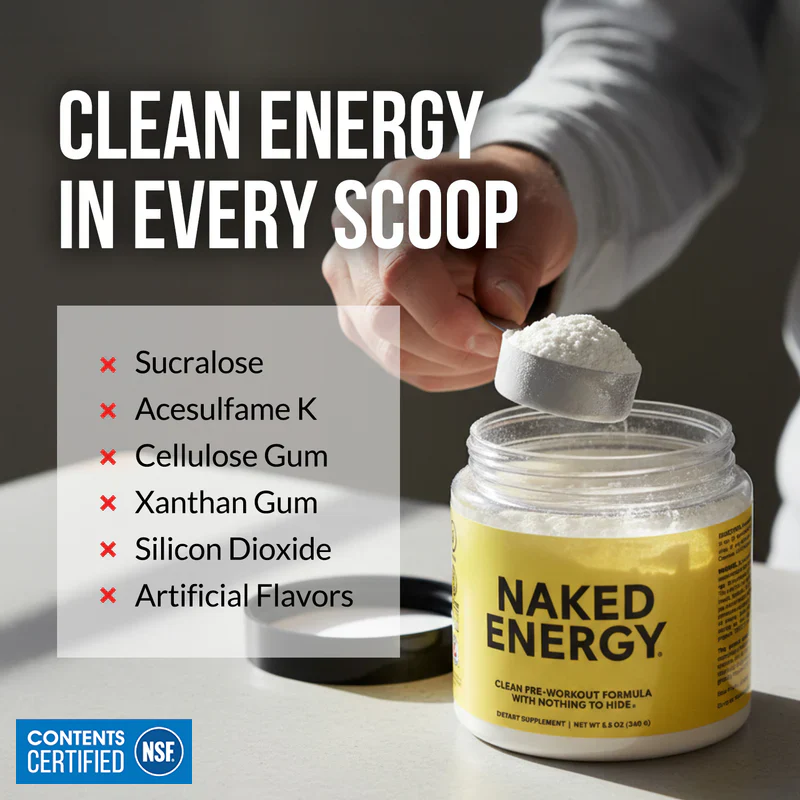 Pre Workout Supplement | Naked Energy - 50 Servings - Image 4