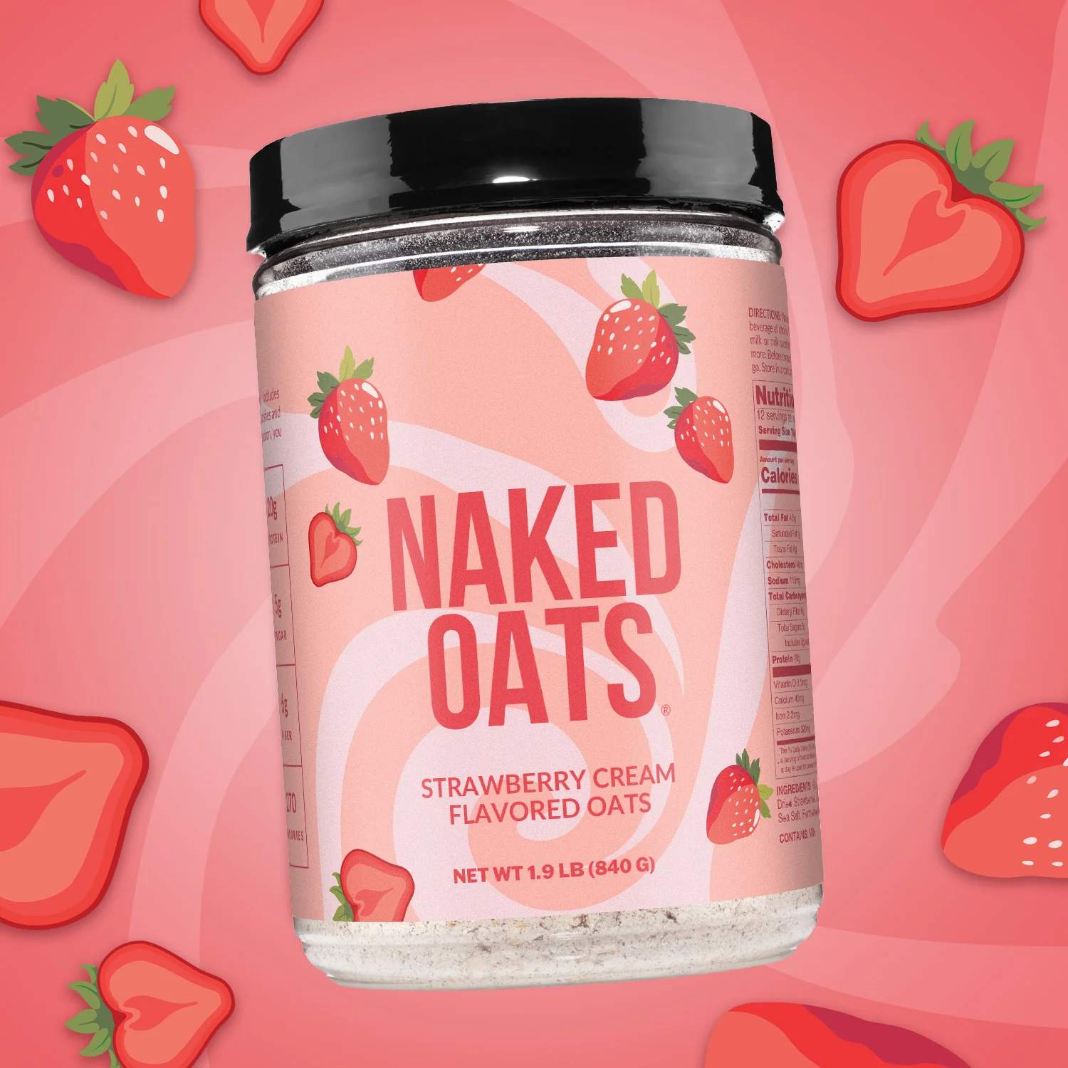 Strawberry Cream Protein Oats | Naked Oats - Image 8