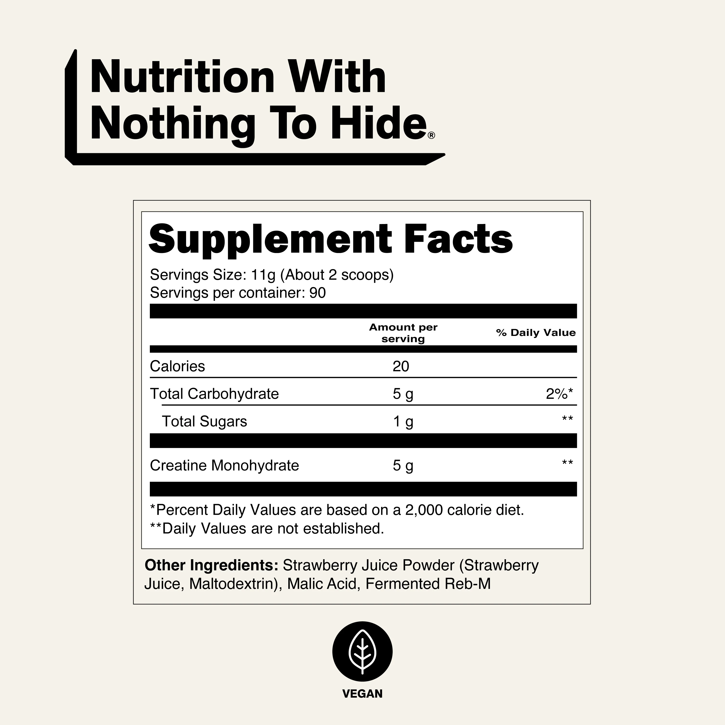 Strawberry Creatine Monohydrate Powder | Naked Creatine - 1.1LB - Image 5