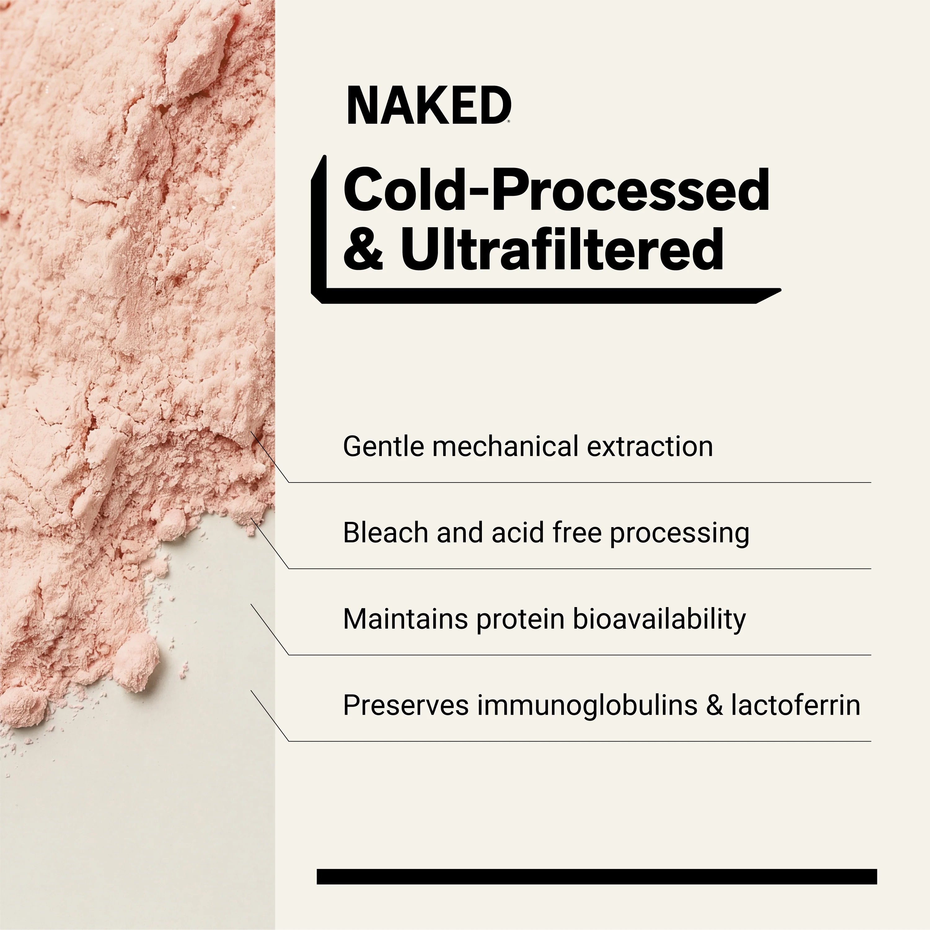 Strawberry Whey Protein Powder | Naked Strawberry Whey - 2LB - Image 4