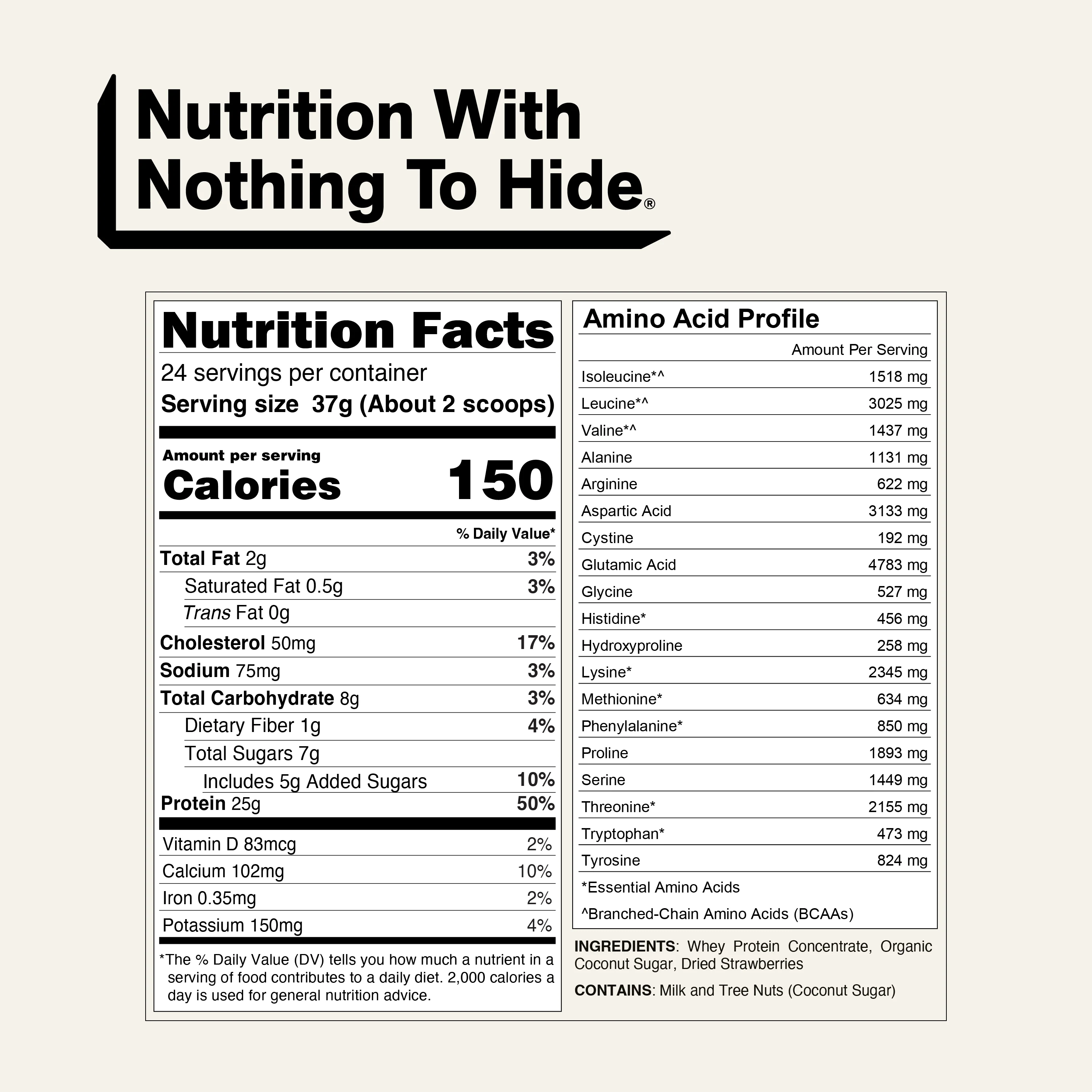 Strawberry Whey Protein Powder | Naked Strawberry Whey - 2LB - Image 5