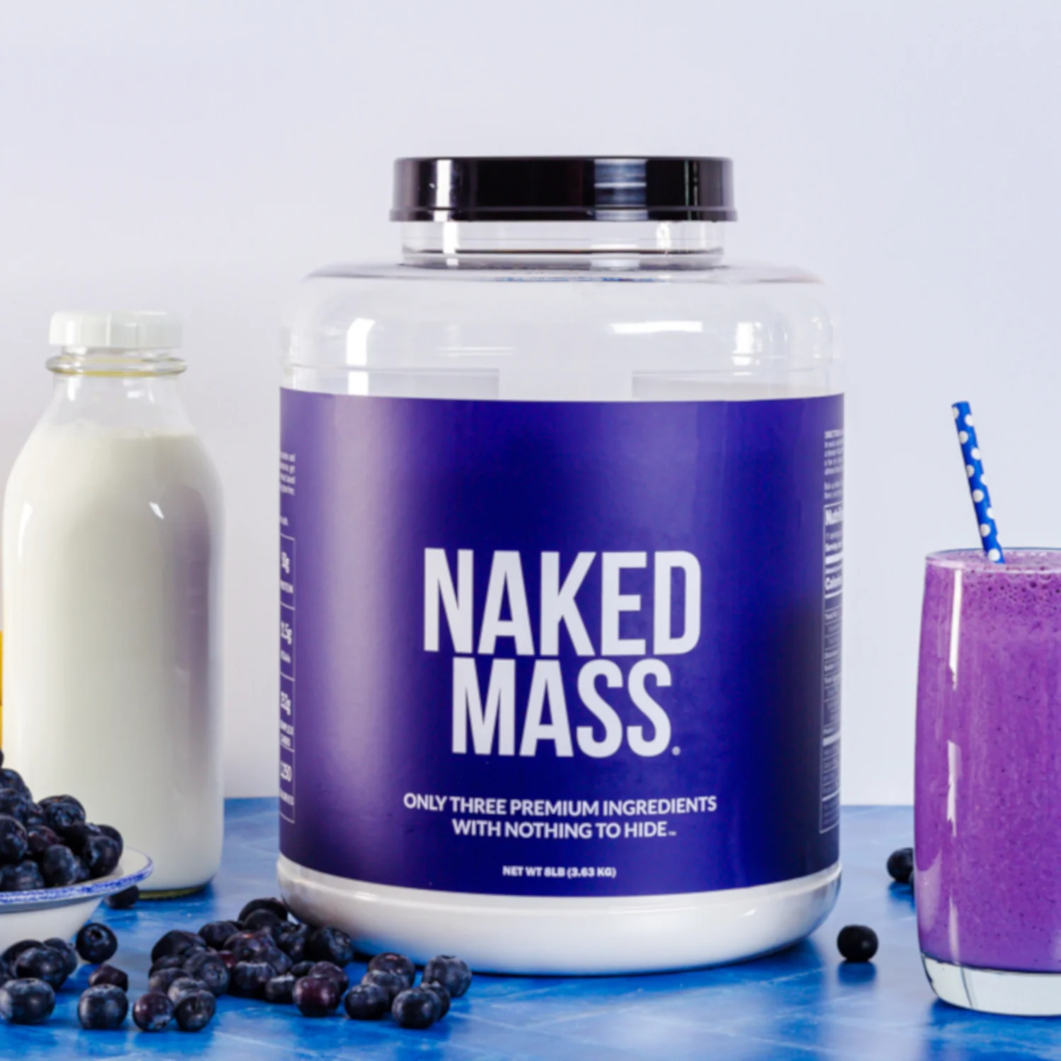 Vanilla Mass Gainer Protein Supplement | Naked Vanilla Mass - 8LB - Image 7