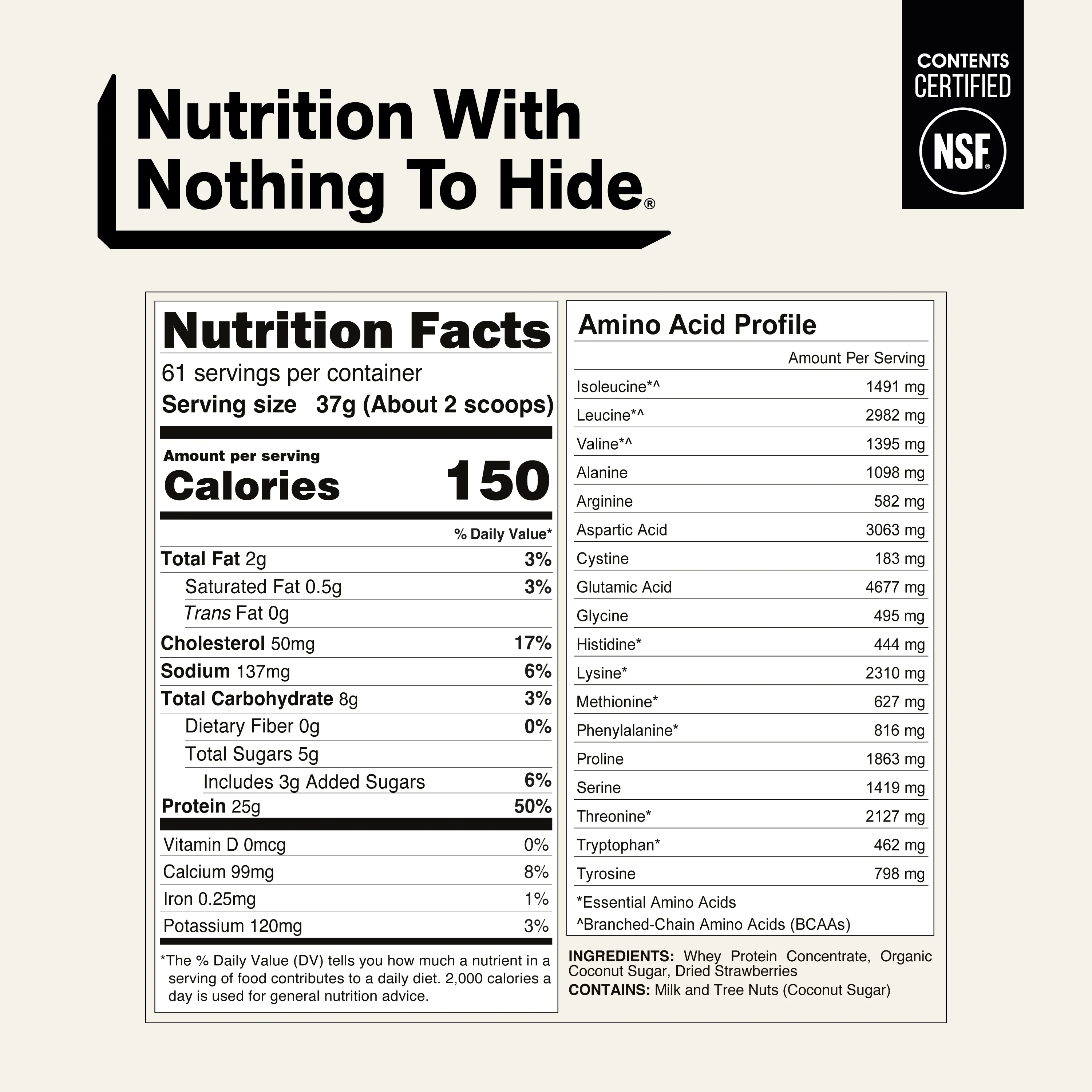 Vanilla Whey Protein Powder | Naked Vanilla Whey - 5LB - Image 5