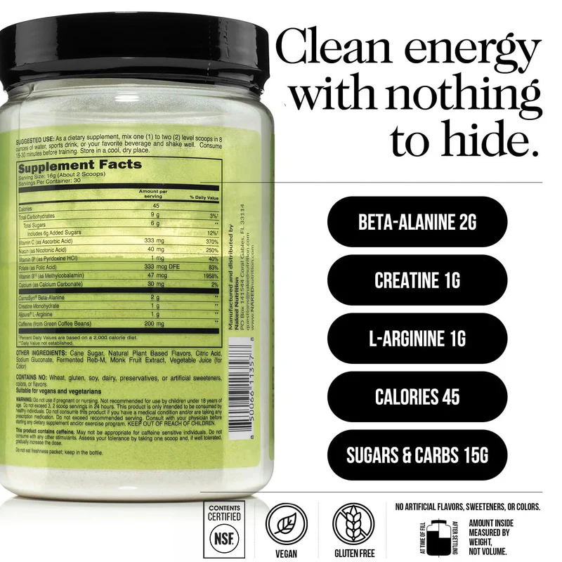 Watermelon Pre Workout Supplement | Naked Energy - 30 Servings - Image 4